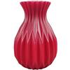 Generic Vaso decorativo da scrivania, vaso per fiori in plastica, contenitore per fiori, stile nordico, per decorazione della stanza, matrimonio (rosso)