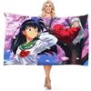 IMFLY Anime Inuyasha - Asciugamani in microfibra, XXL, da spiaggia, per ragazze e bambini (C, 90 x 180 cm)