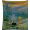 My Custom Style Coperta #Arte-Levar del Sole, Monet# Plaid 150x100 Peluche Sherpa