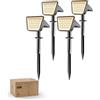 PHILIPS 3000K - Set di 4 faretti solari per esterni 929004710411