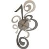 Arti & Mestieri Truciolo - Orologio da Parete di Design 100% Made in Italy - in Ferro, 40 x 80 cm - Fango e Nocciola