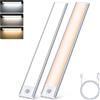 TRUMPETS 30CM Luce Armadio Con Sensore Movimento 3 Colore 2500mAh USB-C Ricaricabile, LED Sottopensile 3 Modalità Magneti, Per Cucina, Scale