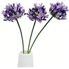 Urier Grandi fiori artificiali di agapanthus africano, a stelo lungo, per vaso alto, piante in seta per decorazione della casa e interni, fiori di seta per bouquet di nozze, decorazione per ufficio e