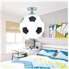 JSJJRGB Lampadario Pallone da calcio Plafoniera Football LED Lampada da soffitto Lampada da soffitto Indoor Bar Bambini Camera Camera da letto Illuminazione per ragazzi Lights Fixture Home Decor soggiorno