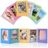 ZGGZHeim Mini cornice portafoto magnetico 3 pollici - Set da 12 mini cornici magnetiche colorate per frigorifero, portafoto per superfici metalliche, regalo personalizzato, decorazione casa e ufficio fai da te