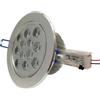 TrAdE Shop Traesio - FARETTO 12 LED 12W AD Incasso ORIENTABILE Spot Luce A Molla con Alette Driver - 1641 - Bianco Caldo