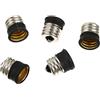 DOITOOL 5 Pezzi Adattatore Base Lampada Convertitore Da E17 a E14 Adattatori Portalampada Per Lampade Led Interni Ufficio Cucina 0.87X0.67X0.67In