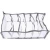 HOOWIFFY Scatola Porta Abiti Multiscomparto Pieghevole Grigio, Organizer per Pantaloni e Biancheria Intima 6 Scomparti (32x17x12 Cm), Contenitore Salvaspazio per Guardaroba e Cassetti