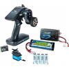 Carson Reflex PRO 3 500707152 - Kit Telecomando Elettrico 2 4 GHz con Batteria e servo Compatibile con Tamiya RC Kit di Costruzione Modelismo in Confezione Ecologica, Colore: Nero