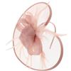 VANZACK Cappello Fascinator Vintage Rosa da Donna per Cerimonie e Tea Party Materiale Plastico Comfortevole e Design Elegante e Versatile