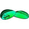SmartVLT Lenti di ricambio unisex verde smeraldo per occhiali da sole Ray-Ban Aviator RB3025 55 mm