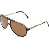 Carrera 1050/S 2M2 Black Gold Sunglasses Man Injected, Pilot, 63