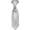 Remo Sartori - Cravatta Plastron da Cerimonia Sposo in Raso Seta Collo Plissettato, Made in Italy, Uomo (Grigio Perla)