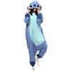 zhaojiexiaodian Animal PJS - Tuta intera da adulto, per donne e uomini, uso come pigiama, cosplay, costume Blu M
