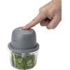 JATA JEPC1207 - Mini tritatutto elettrico ricaricabile USB-C, tritatutto senza fili da 430 ml, lama in acciaio inox a 3 altezze, tritatutto da cucina senza BPA