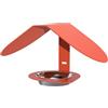 Louis Moulin Mangiatoia per uccelli Alizé Louis Moulin - Metallo terracotta - Design arrotondato sospeso o da parete - Ciotola in acciaio inox - Gancio per palline di sego - 30×17×15 cm