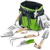 WORKPRO Attrezzi e Utensili da Giardino 8 Pezzi, in Acciaio Inossidabile con Borsa, Include Forbici per Potare, Cazzuola per Trapianto, Paletta per Terreno, Forcola e Rastrello a Mano