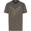 Armani Exchange Maglietta da Uomo The Urban Expedition, Sustainable, Eagle Artwork, Nero, XS