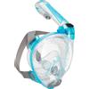 CRESSI dal 1946 - Duke Action Full Face Mask - Maschera Integrale CO2 Sicuro Grande Visione Snorkeling no Fog con Tubo Dry e Supporto Action Cam - Nero/Blu - S/M - Unisex