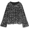VERO MODA Vmbella LS Boatneck Sq Top Jrs Ga, Nero, S Donna
