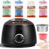 Zhufas Scaldacera Professionale Ceretta Brasiliana: Scalda Cera Kit con Display Digitale LED - Cera Depilatoria Pura e Naturale per Pelli Sensibili, Viso, Bikini, Ascelle