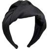 KICHOUSE Fascia per Chioma Donna Larga Nero Elegante e Creativa Finitura Raffinata Accessorio Moda Delicato per Chioma Adulti