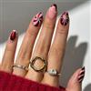 Auroriel 24 Pezzi Unghie Gel Rosse Forma Mandorla Media Lucido Unghie Finte Acriliche A Copertura Completa Per Donne E Ragazze