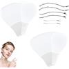 Dmrbiy Set di 160 nastri lifting per il viso + 6 corde (3 misure), rassoda immediatamente la pelle, è naturalmente invisibile e adatto a tutte le forme del viso