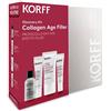 Korff Discovery KIT Collagen Age Filler Siero Viso 10 ml + Crema Viso 20 ml + Pochette Nera