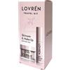 Lovren Cofanetto Skincare & Make-Up Travel Size con Mini Mascara Volume 5 ml e Crema Viso Anti Età Rosa 15ml