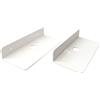GOYAPRINT Mensola da Parete per Cellulare 2ud 22 cm Mensola Galleggiante in Acrilico Bianco Foro Piccolo Cavo Portaoggetti (Bianco)