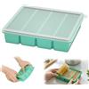 Bangbobi Stampo in Silicone per congelatore con Coperchio - souper Cubes Meal Prep Stampo per cubetti di Ghiaccio Contenitore per congelatore - Silicone Senza BPA, impilabile