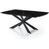 Emporio Arredo Milano Tavolo Allungabile ELMO EVO 120 Marmo Nero/Nero