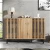 VIVCA Armadio laterale, 150 x 40 x 95 cm, tavolino da salotto, credenza, armadio a 3 ante, 6 ripiani divisi. Adatto per soggiorno, camera da letto, ufficio e ingresso