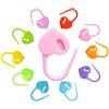 Alipis Segnapunti Fai da Te a Forma di Cuore per Maglia e Uncinetto Anelli Segnapunti Leggeri in Plastica Trasparente Scatola Portatile Accessori per Cucire e Lavorazione a Maglia 30