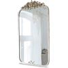 Loberon Veilleures Specchio - Cornice ornata - Romantico Stile Shabby Chic, Crema Antico