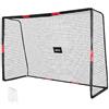 AKTIVE Porta da calcio in acciaio, Struttura smontabile, Facile da montare, 300x120x200 cm,