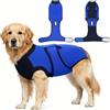 Dolahovy Body Cane Post Operatorio, Tuta Onesie Tutina Cane Post Operatoria per Cani Femmina Spay Maschio Neuter Pet Bodysuit Pigiama Prevenire Ferite Leccare Camicia (Blu, L)