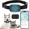 CelestiMingle Localizzatore GPS per Gatti e Cani con Collare, Tracker Senza Abbonamento, Compatibile iOS e Android, Collare Regolabile Impermeabile Anti Smarrimento per Animali