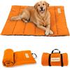 EpicRove Coperta per cani da viaggio impermeabile - tappetino antiscivolo per cani 110 × 68 cm, lavabile - per esterni, viaggi e bagagliaio auto, cuscino confortevole per cani e gatti (arancione)