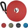 YUAN NIAN Guinzaglio da traino per cani, 5 m/10 m/15 m, resistente, con comoda impugnatura imbottita, guinzaglio per cani di piccola e grande taglia (rosso, 5 m × 10 mm)