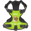 WINKEEY Pettorina per cani Personalizzata, Pettorina per cani Taglia Piccola, Media e Grande, ad h, Personalizzabile con nome e numero di telefono, Riflettente