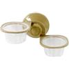 Generic 1 mangiatoia per geco, piccola tazza di cibo a ventosa per rettili, cibo e acqua (doppia ciotola)