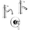 Jacuzzi Set miscelatori lavabo bidet ed incasso doccia Jacuzzi Rubinetteria serie Tosca