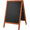 Danieli | Lavagna Cavalletto per Menu Ristorante da Esterno Magnetica Scrivibile con Gessetti e Pennarelli a Gesso Liquido | Lavagna Nera e Cavalletto in Legno per Bar e Locali (60x78 cm)