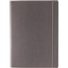 Fabriano Ecoqua Plus - Taccuino a spirale nascosto, 21,3 x 29,7 cm, formato A4, a righe, grigio