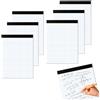 VGECEE Confezione da 6 Blocco di Carta a Quadretti, Blocco Note A4 da 30 Fogli Quaderno Appunti A4 Taccuino senza copertina Block Notes Taccuino, Carta Premium da 80 g/m²per Ufficio Scuola Bianco