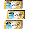 BIC Round Stic grip Xtra comfort Ball Pen fine Point .8 mm nero 3DOZEN gsfg11-be