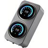 xueqiaolian1006 Mini lavatrice a doppio serbatoio, lavasciuga biancheria intima portatile, controllo touch, bianco(Silver Desktop)