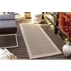 Livabliss Cairns Tappeto da Esterno ed Interni Tappeto Esterno Terrazzo Moderne, per Giardino, Balcone, Stile Boho Tappeti Ampi Dimensioni, 78x213 cm Beige e Nero